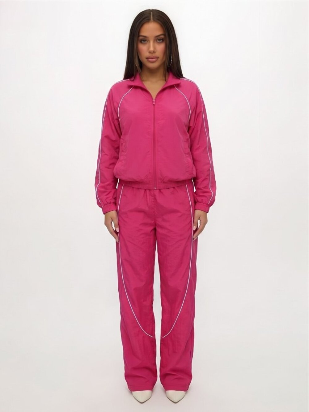 Lululemon set Women`s Pink Tracksuit 10 Jacket Lightweight 8 Pants Drawstring